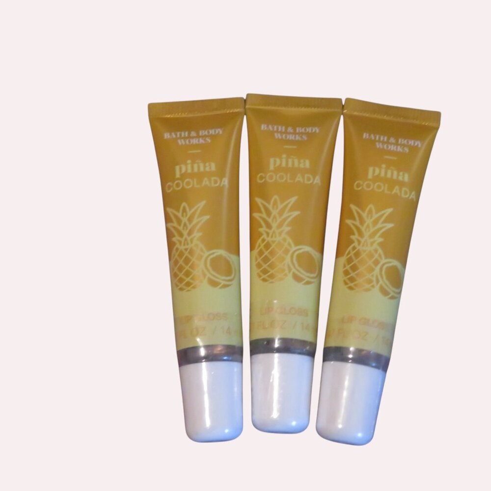 Bath & Body Works - Set of 3   PINA COLADA Lip Glosses, NWT